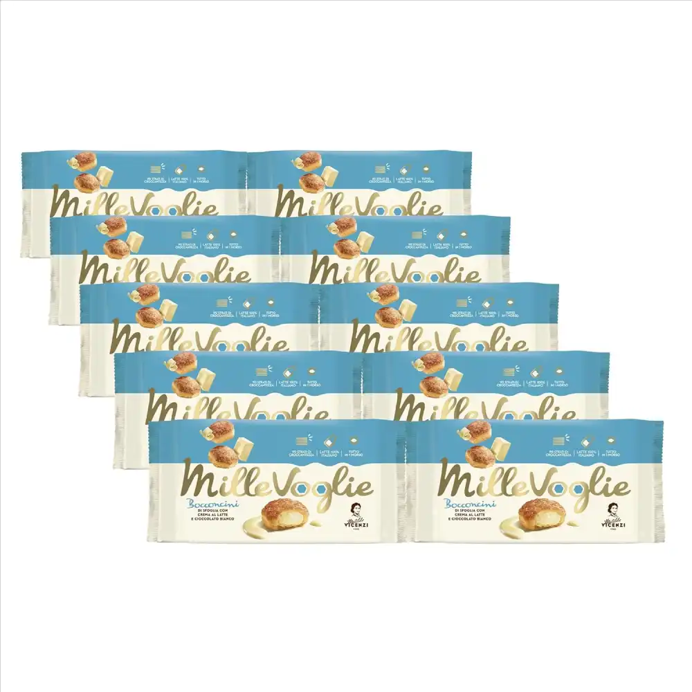 Snack Sfoglia Ripieni Crema Latte 1Kg 10pz Matilde Vicenzi MilleVoglie Box