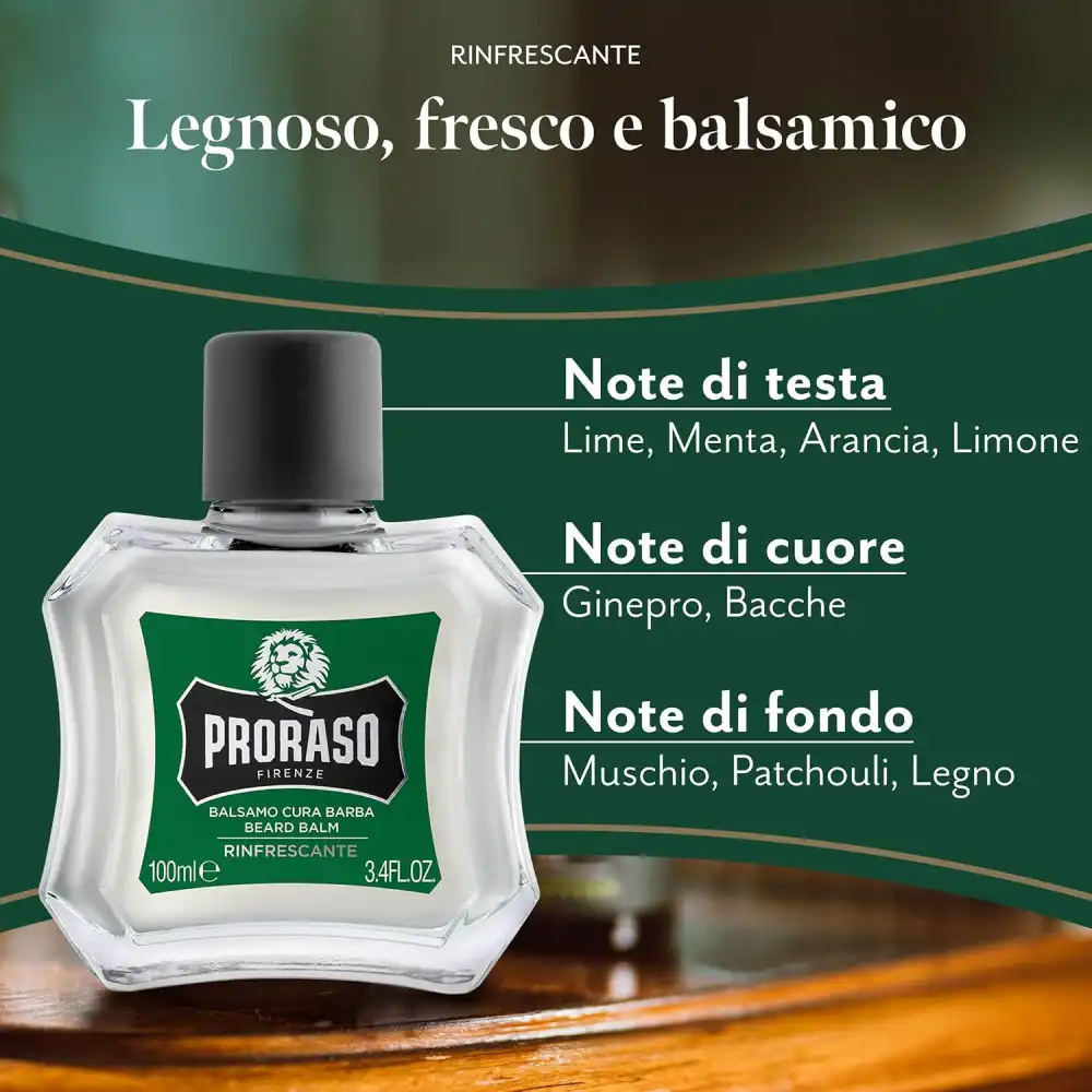 Proraso Balsamo Cura Barba Rinfrescante 100m Nutriente Ammorbidente per la Pelle