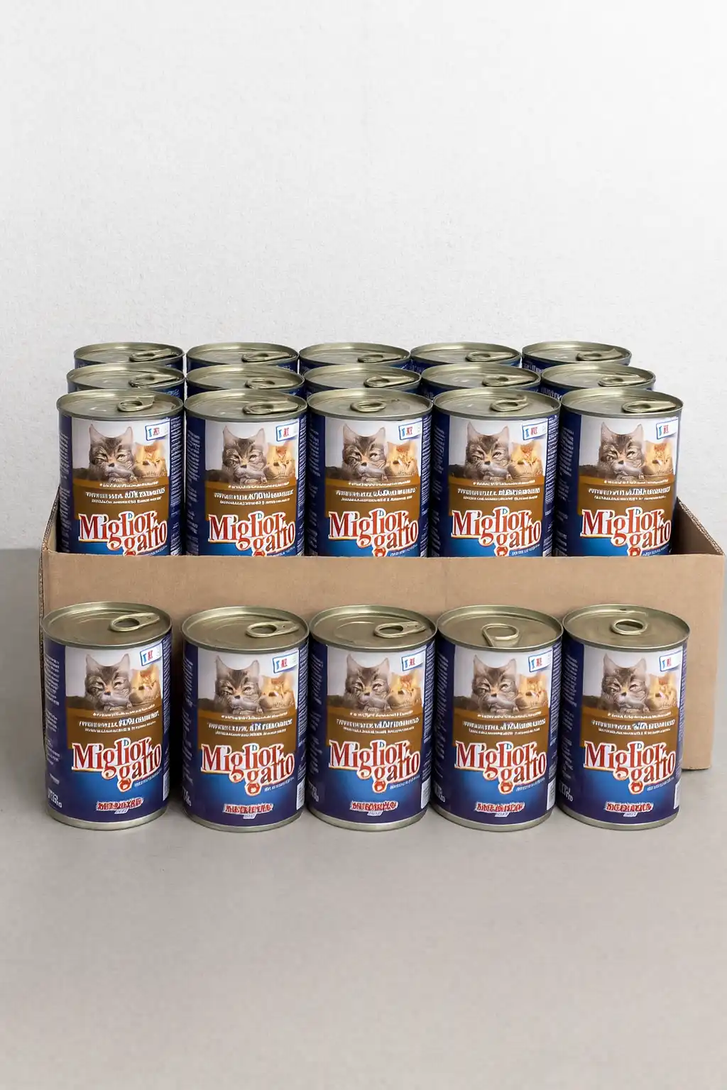 24 Lattine Migliorgatto Bocconcini Selvaggina 405g Cibo Umido per Gatti