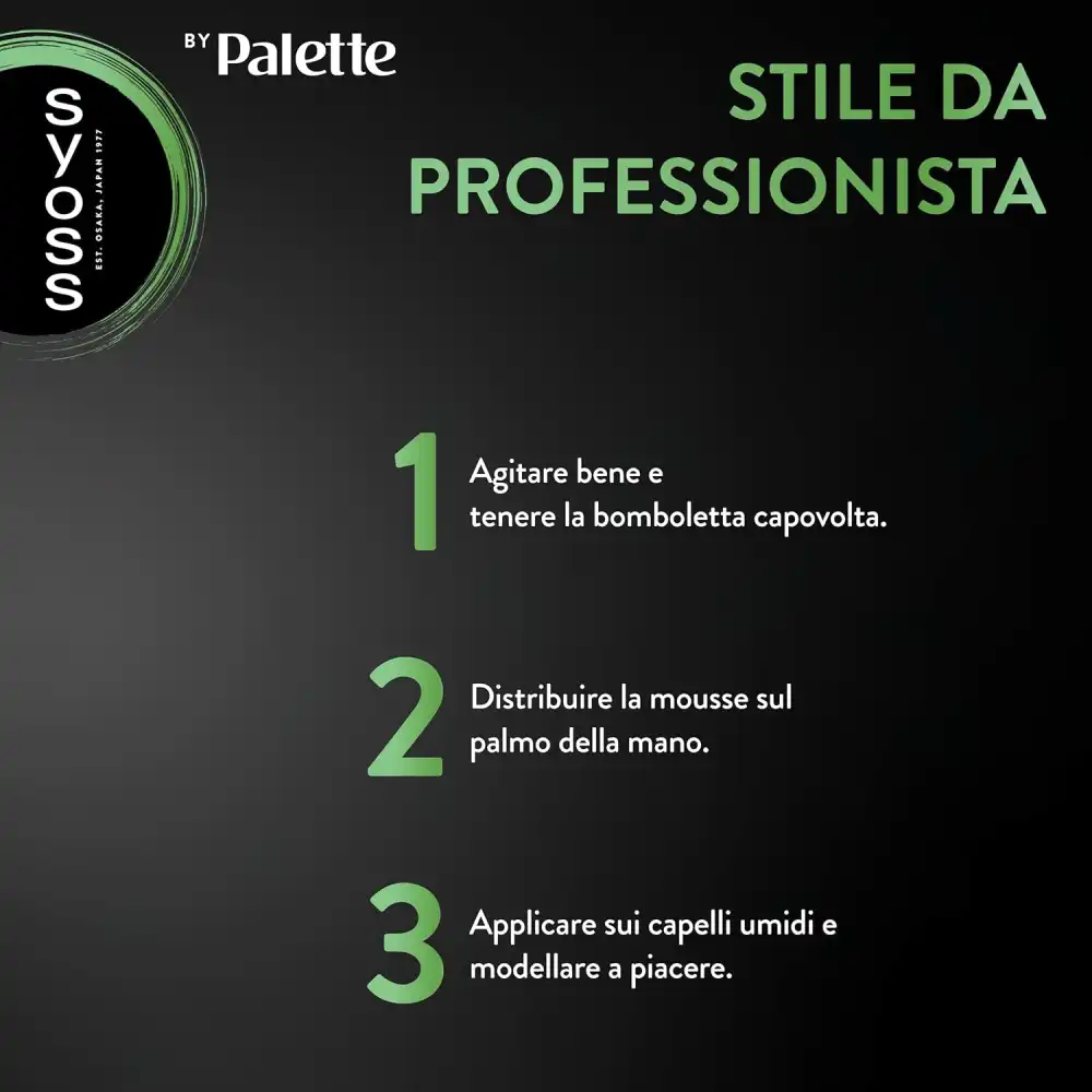 Syoss Palette Max Hold Mousse Tenuta Forte 250ml Spuma Capelli Ricci 3in1