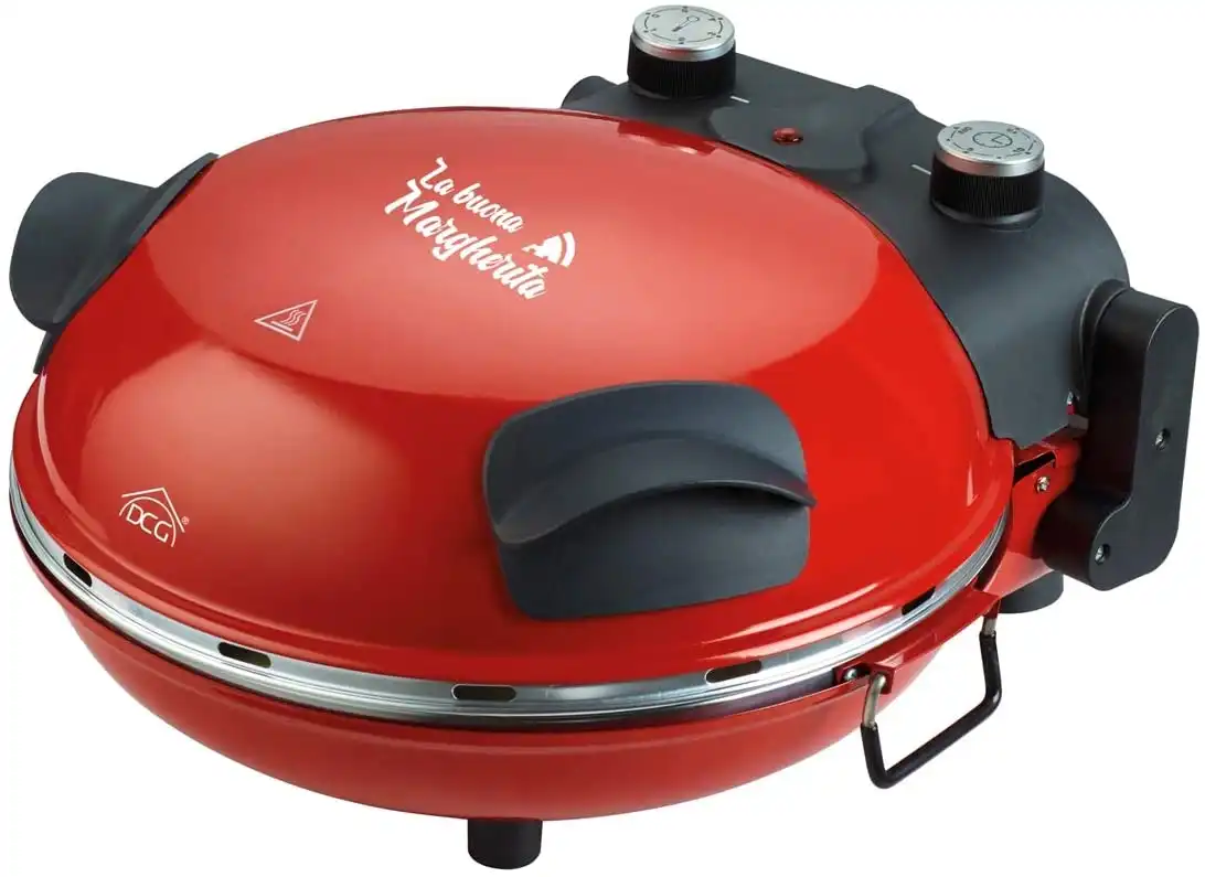 Pizza Maker MB2300 Forno Pizza 1200W Con Regolazione Timer e Temperatura