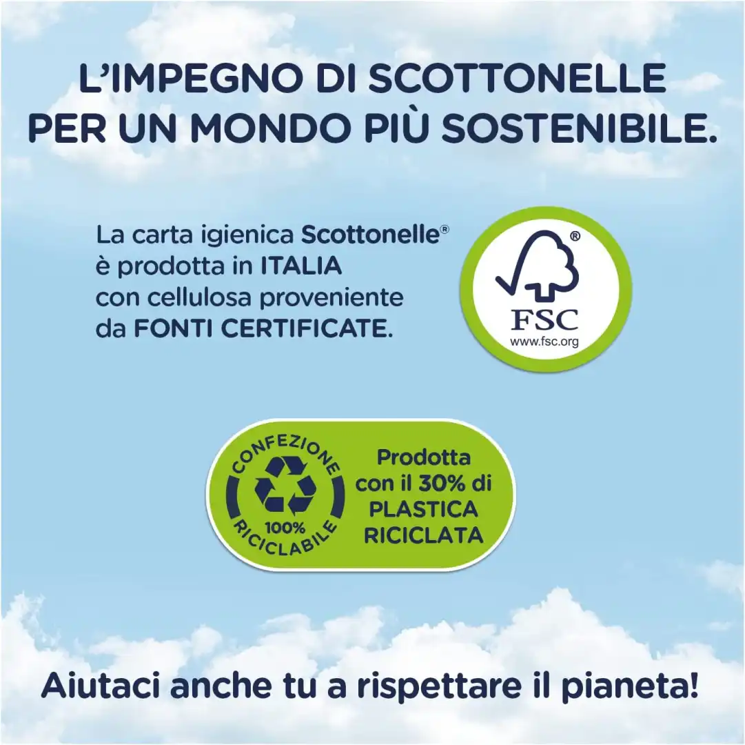 Scottonelle Carta Igienica Soffice e Trapuntata Set da 84 Rotoli Bagno