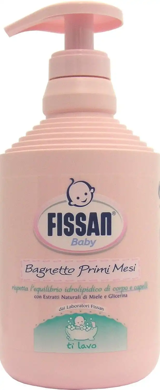 12 Bottiglie Fissan Baby Bagnetto Primi Mesi 500ml Detergente Delicato