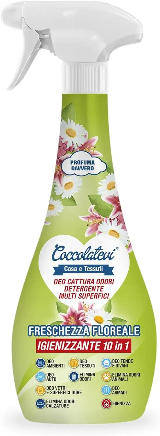 Coccolatevi Deo 10in1 Freschezza Floreale 300ml x10 Igienizzante Casa