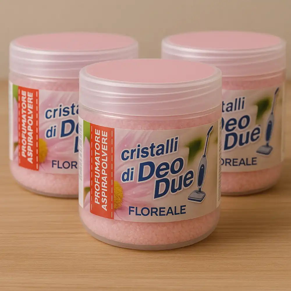3x Cristalli Profumatori Deo Due Floreale per Aspirapolvere Profumo Ambiente