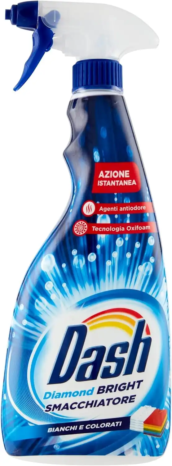 2 Pezzi Dash Smacchiatore Spray Diamond Bright Bianchi E Colorati 750 ml