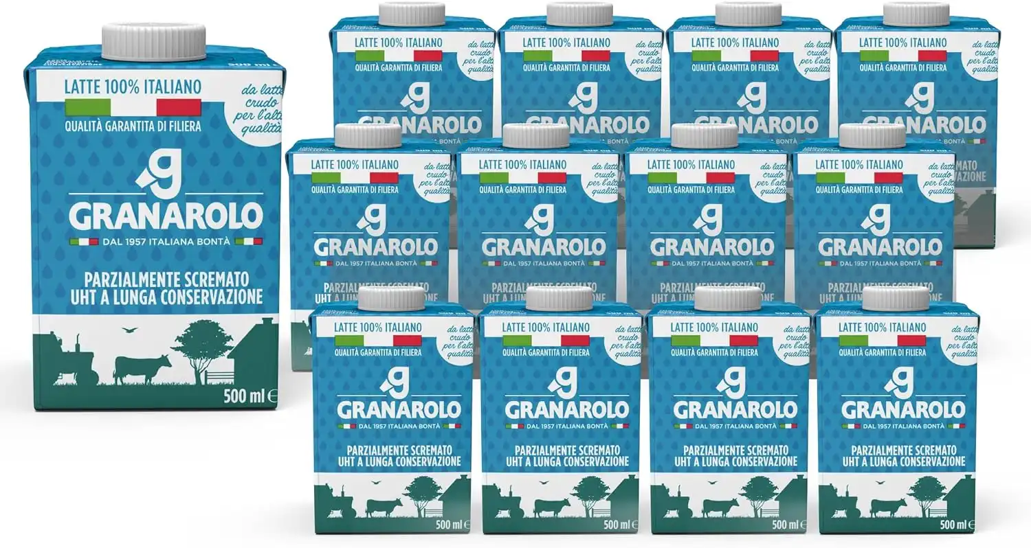 12x Granarolo Latte Parzialmente scremato UHT 12x500 ml a Lunga Conservazione