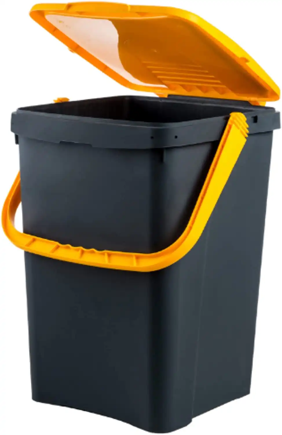 Pattumiera per Raccolta Differenziata Apertura a Libro 50lt 43x41xh54,5cm Giallo