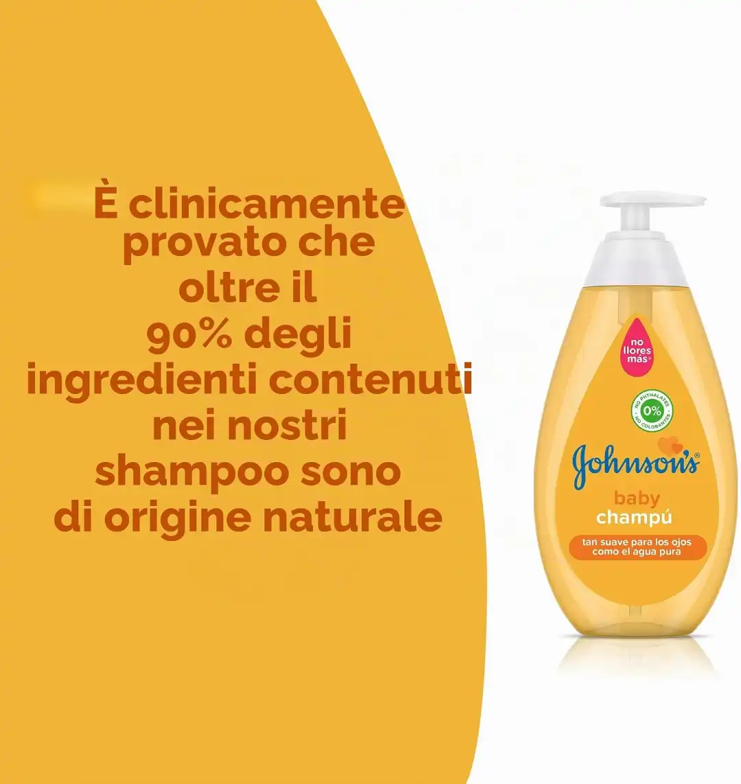 3 Pezzi Johnson's Baby Shampoo 500ml Delicato Bambini Capelli Quotidiano 1,5L XL