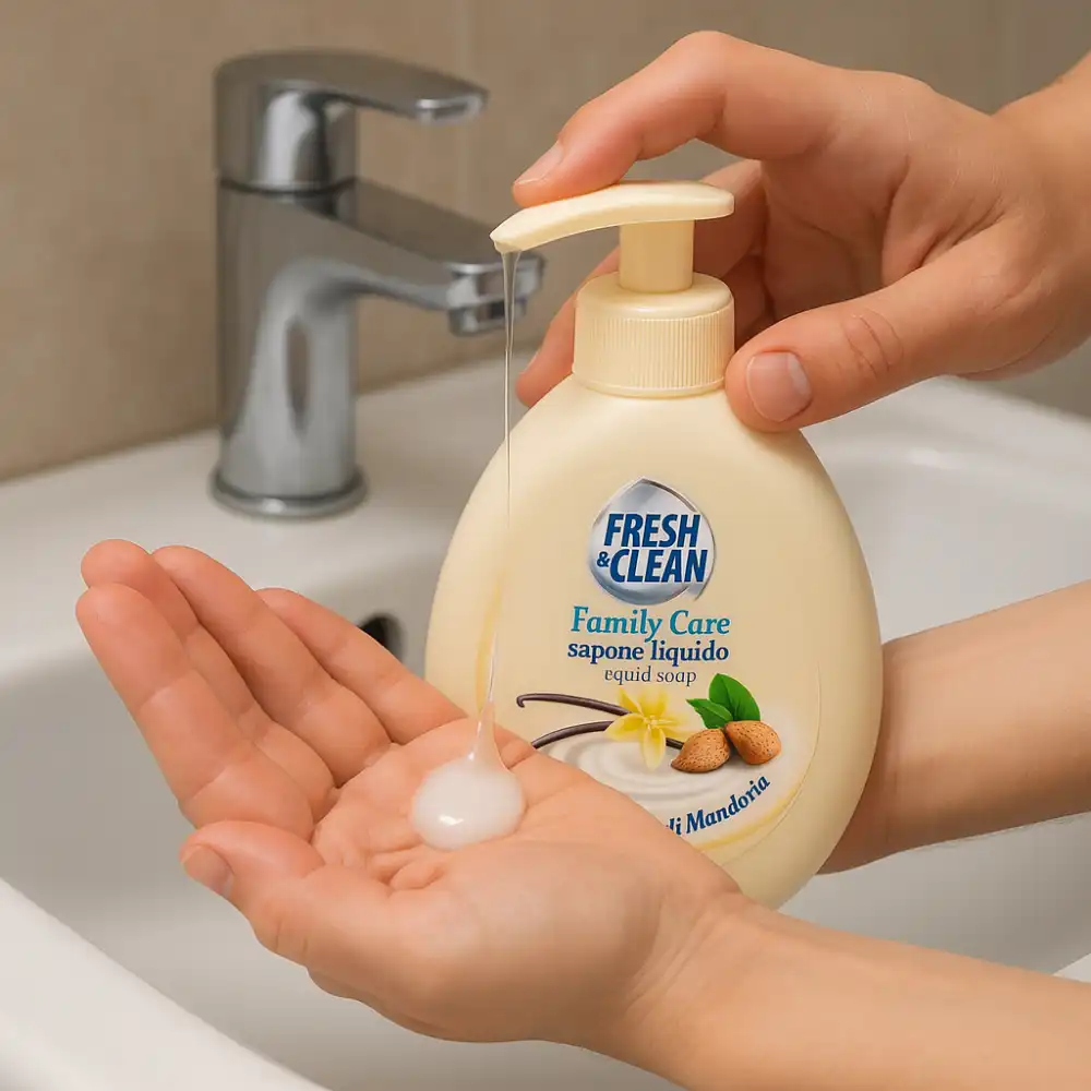 12 Saponi Liquidi Vaniglia Fresh&Clean 300ml - Cura e Igiene Mani