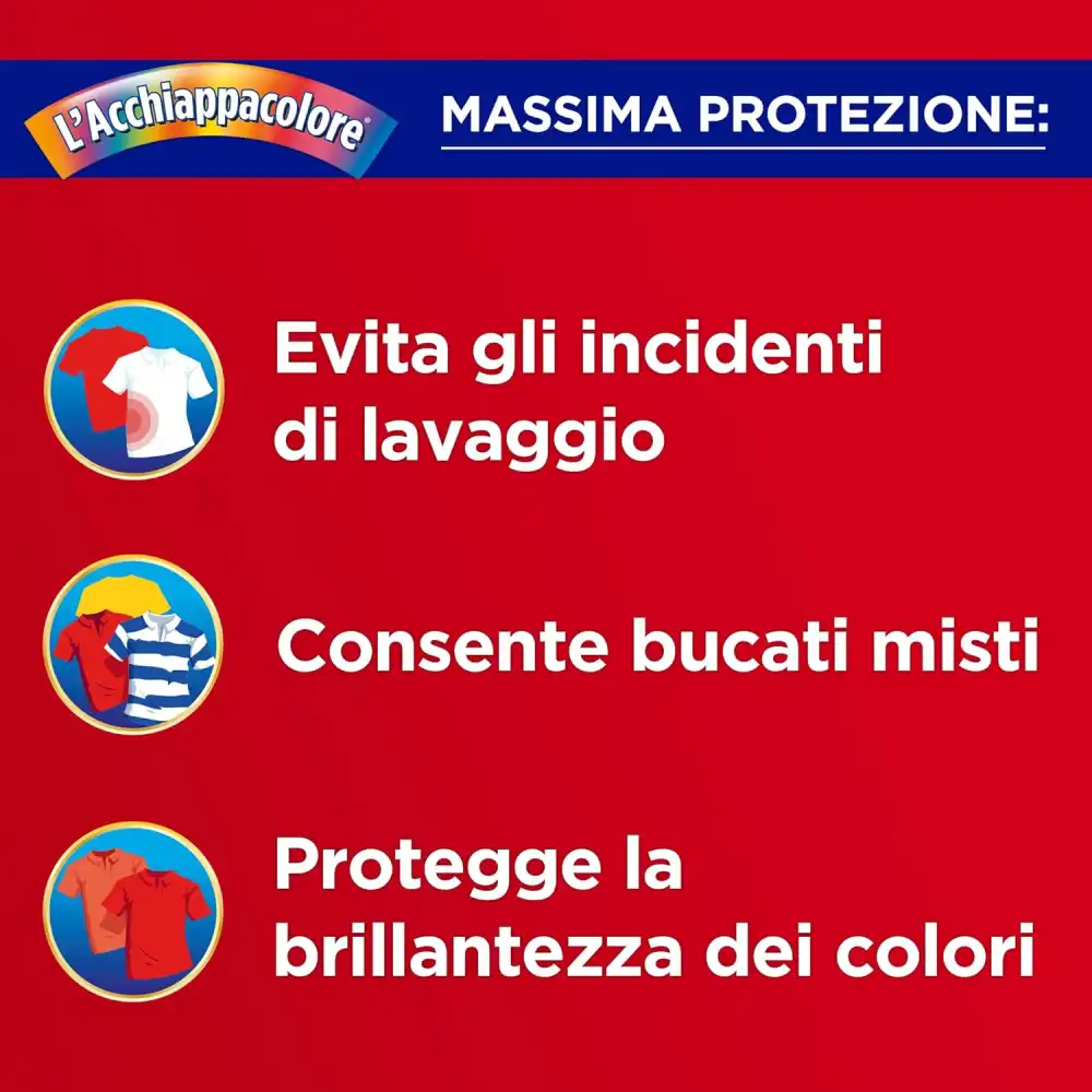 Grey L'Acchiappacolore 3x20 Fogli, Protegge e Previene Incidenti Lavaggio