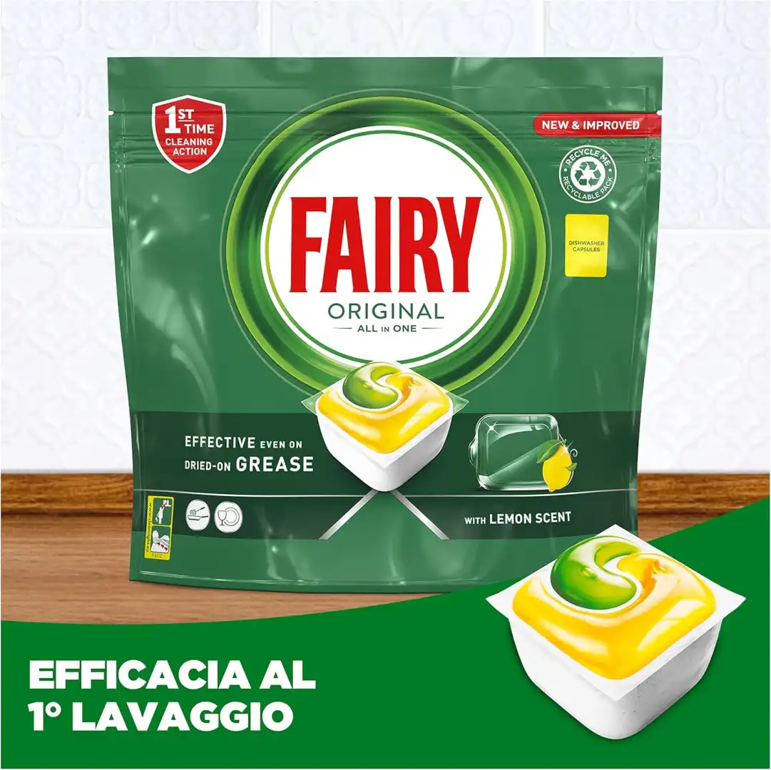 Fairy Original Pastiglie Lavastoviglie – 248 Capsule per Pulizia Profonda