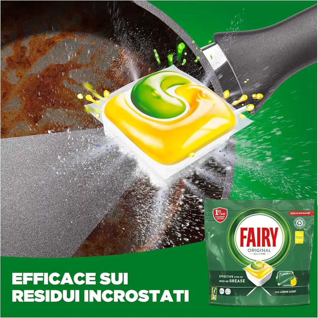 Fairy Original Pastiglie Lavastoviglie – 248 Capsule per Pulizia Profonda