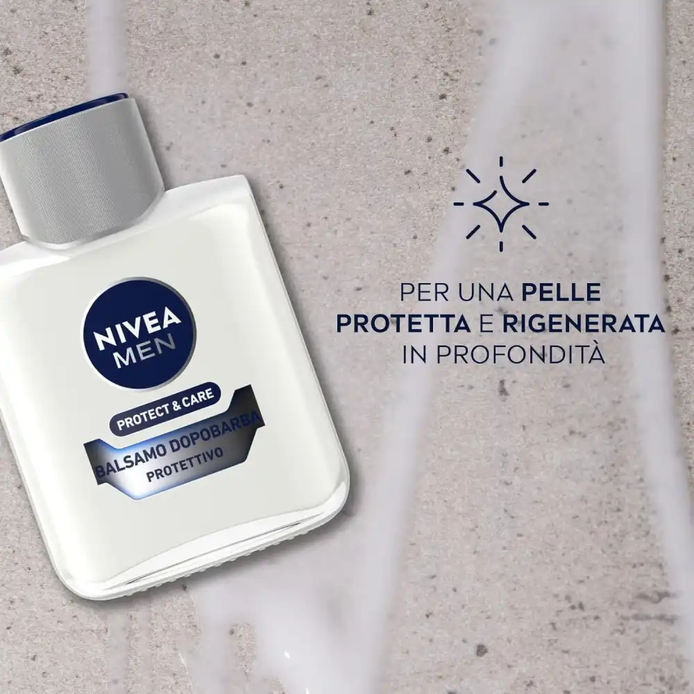 3X Nivea Men Protect & Care Balsamo Dopobarba Aloe Vera B5 100Ml After Shave 3PZ