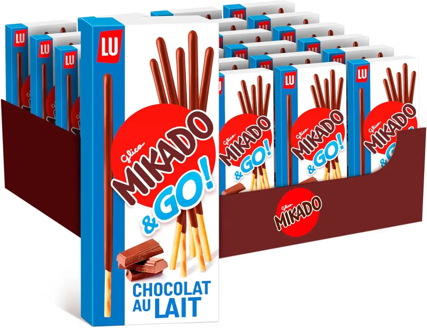 Mikado & Go! Bastoncini al Cioccolato al Latte 24x39g