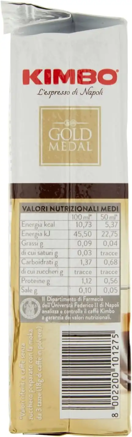 10x Caffè Macinato Gold Medal 250g – Tostatura Extra Scura per Moka 2,5kg Totale