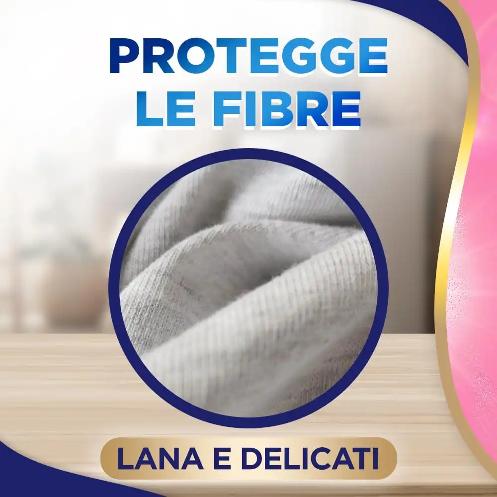 8x Lip Woolite Detersivo Liquido Lavatrice Per Lana e Capi Delicati 200 Lavaggi