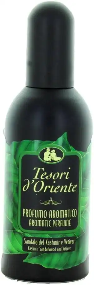 12x Tesori d'Oriente Profumo Sandalo Kashmir Vetiver 100ml Aromatico Uomo