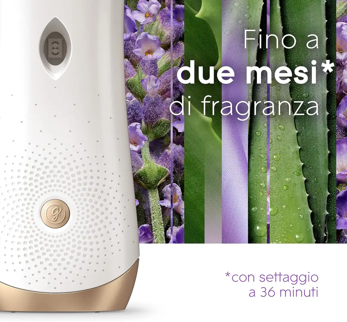 Glade Automatic Spray Ricarica Profumatore per Ambienti Lavander & Aloe 4x269ml
