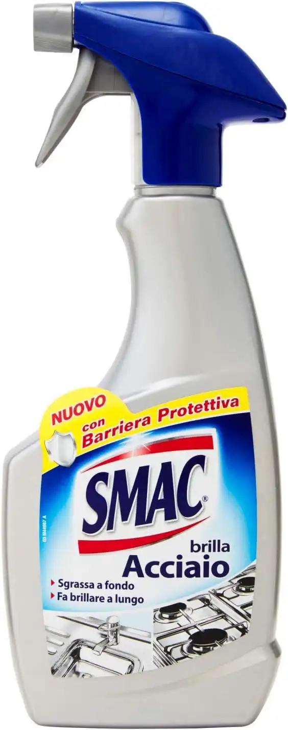 Smac Brilla Acciaio Spray Anticalcare e Lucidante, 500 ml x 12 Pezzi