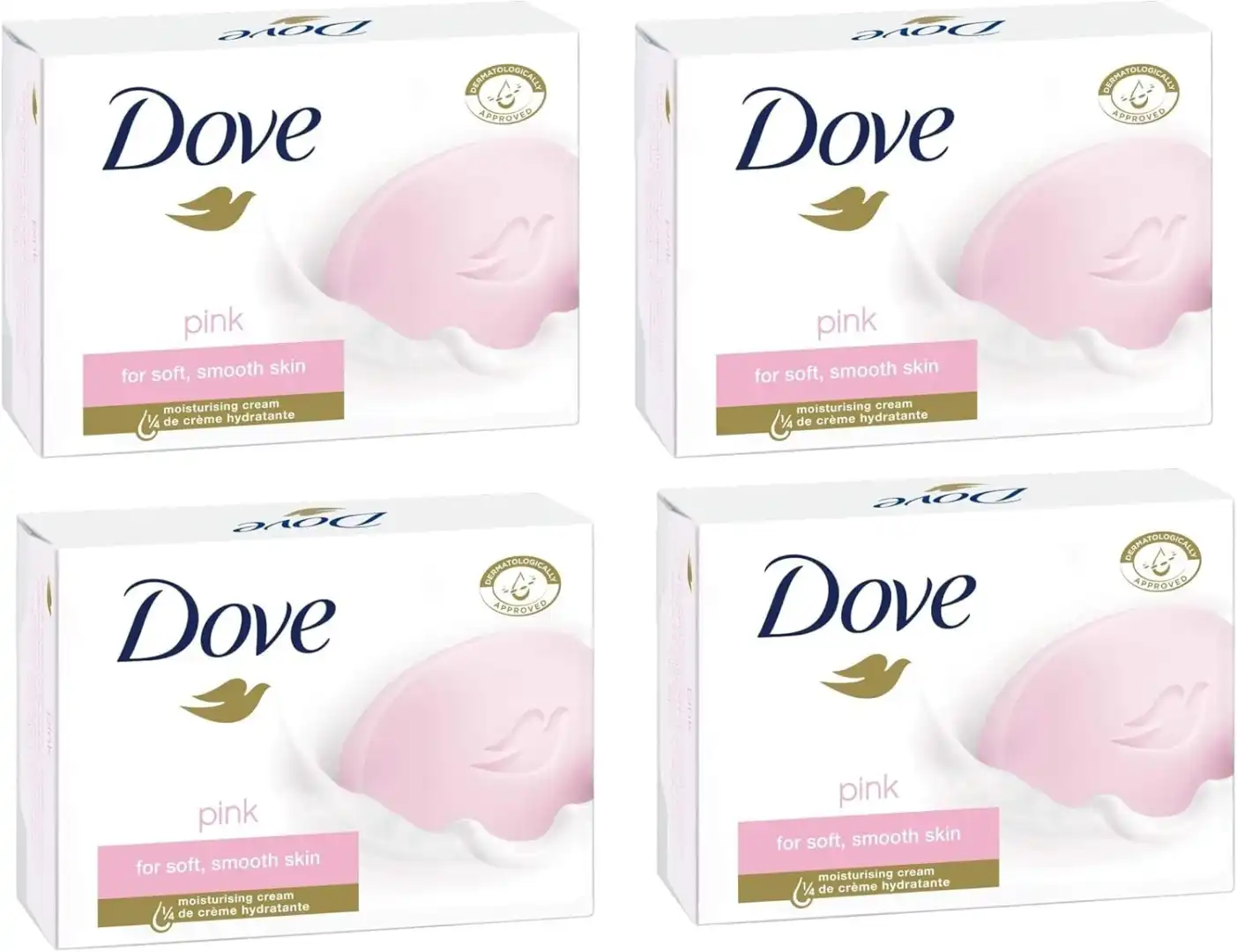 Dove Rosa Beauty Cream Sapone Idratante Pelle Morbida 8 Pezzi 4x2