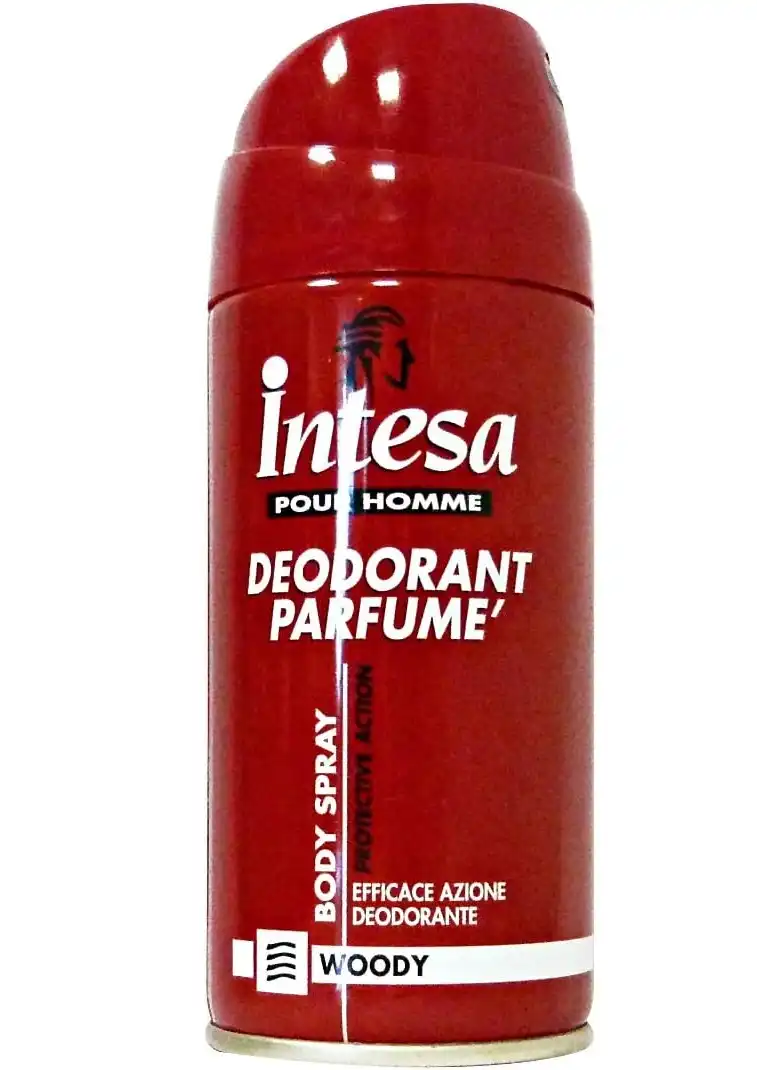12x Deodorante Spray Uomo Woody 150ml Intensa Fragranza Legnosa Corporea