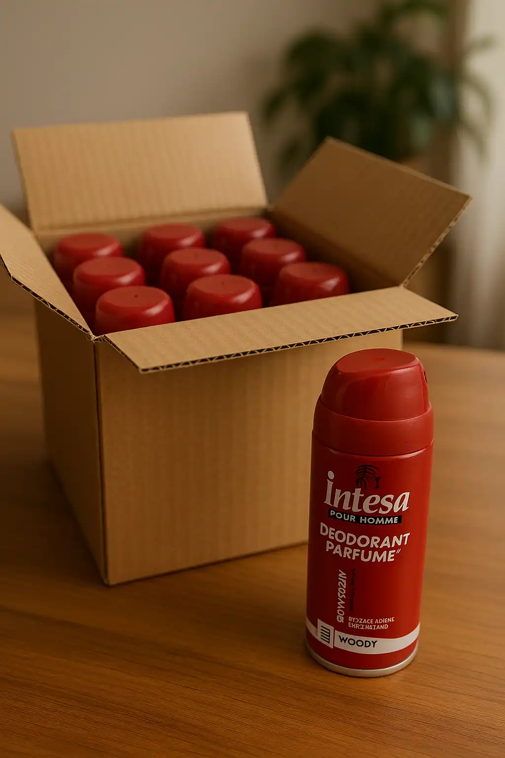 12x Deodorante Spray Uomo Woody 150ml Intensa Fragranza Legnosa Corporea