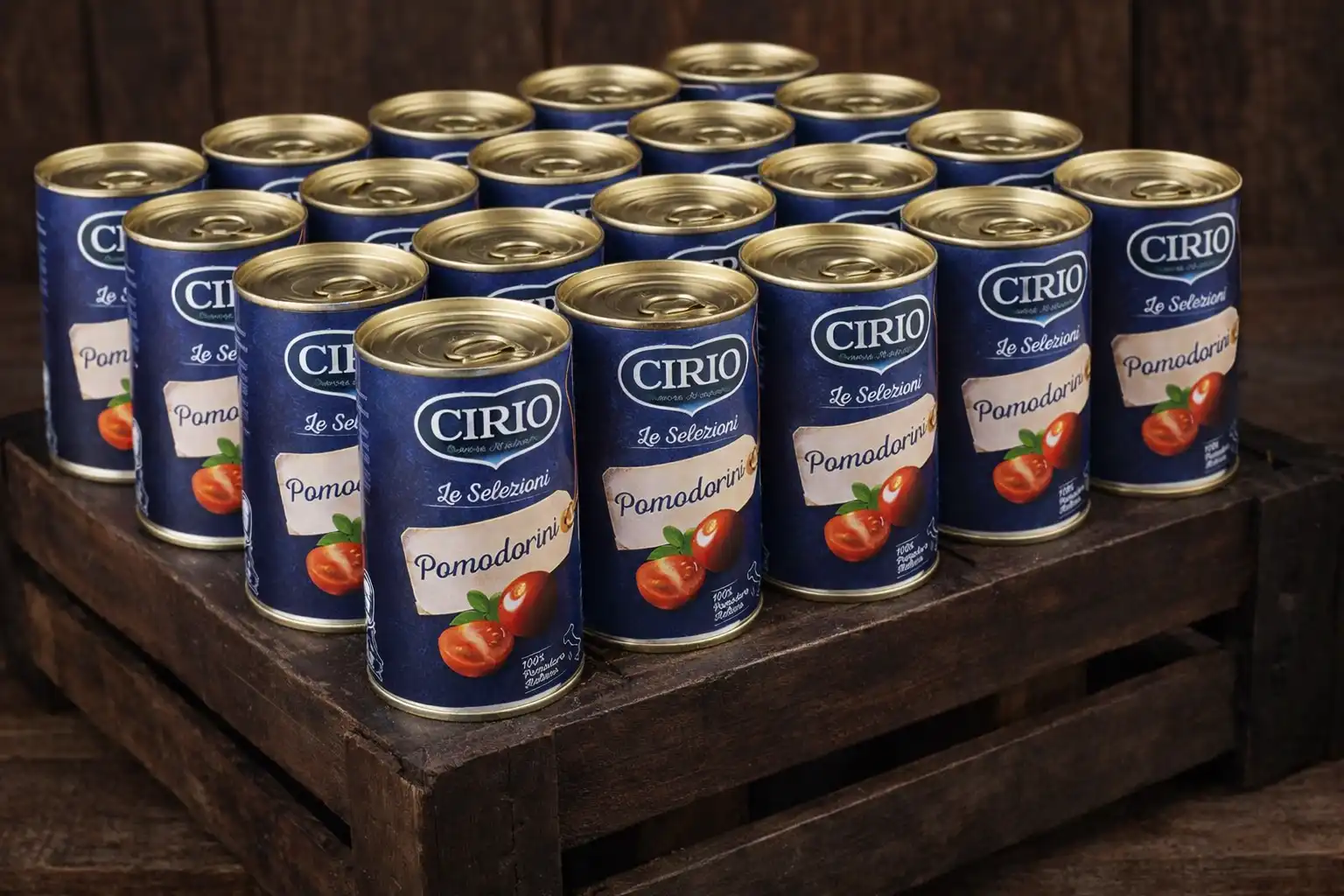 24 x Pomodorini Ciliegini Cirio 400 g in Succo di Pomodoro Lattina