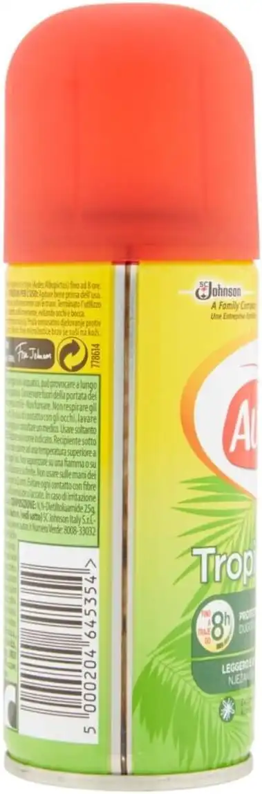 12x Autan Tropical Spray Secco 100ml – Repellente Insetti Fino a 8h Protezione