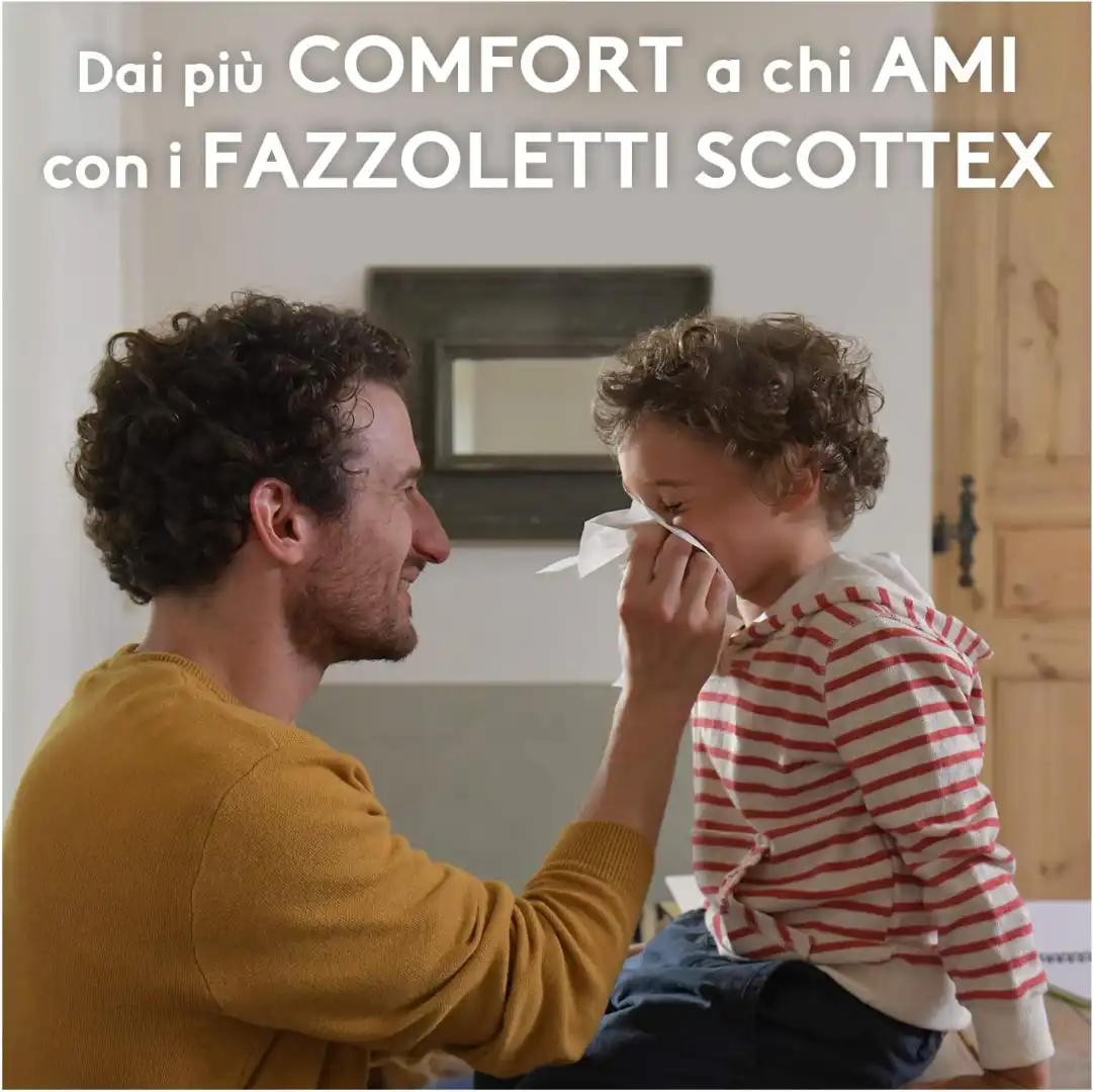 Scottex Balsam Fazzoletti di Carta, Prodotto in Italia, Certificato, 80 Pz 10x8