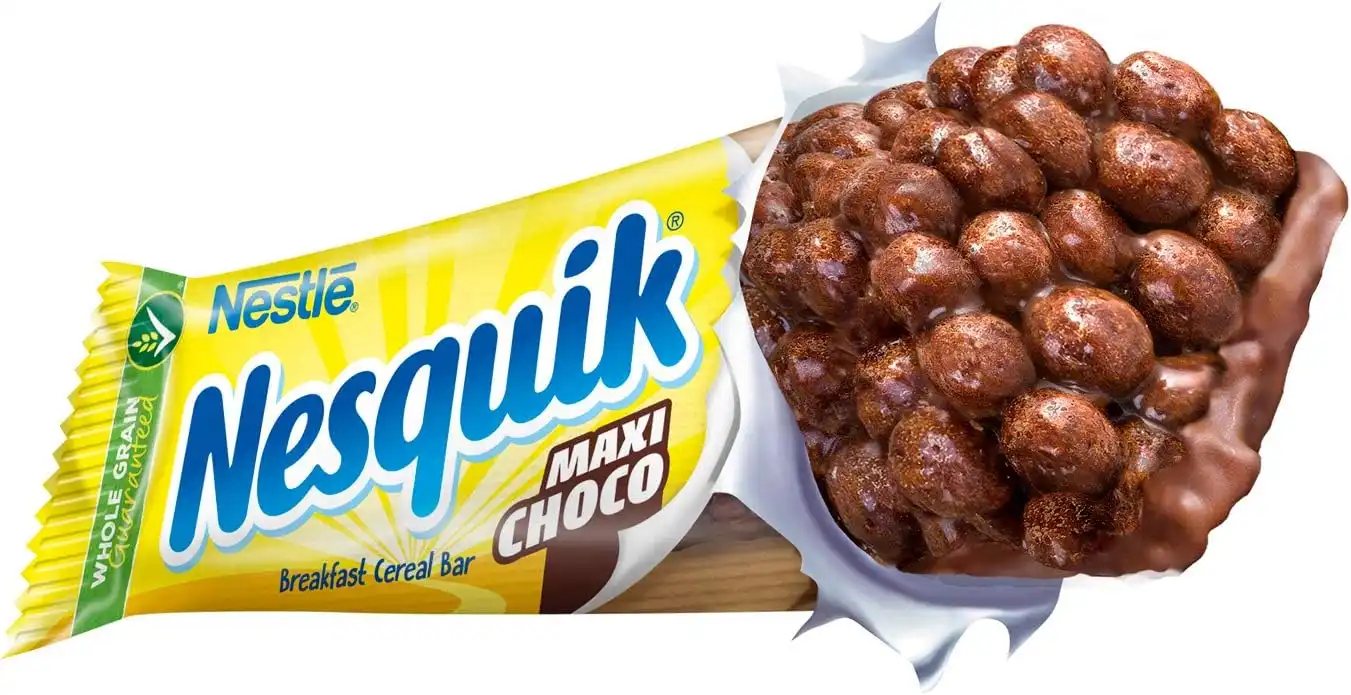 16x Nestlé Nesquik Barrette Maxi Choco 25g x6 Barre Cerealose al Cioccolato