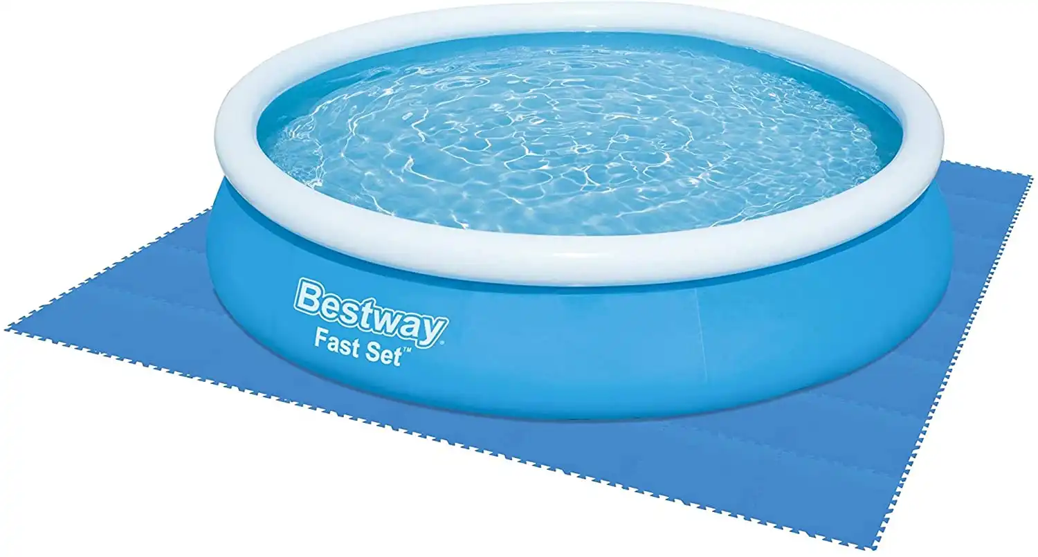 Tappeto tappetino base piscina fuori terra puzzle mattonella 50X50cm 9pz Bestway