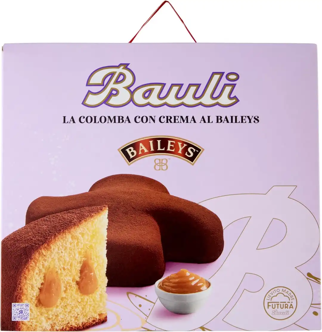 Bauli Colomba Farcita 750g - Crema al Baileys per un Gusto Unico e Raffinato