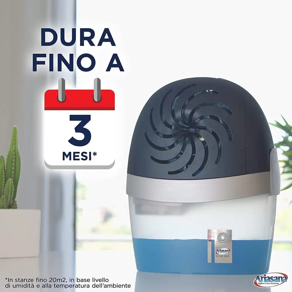 Ariasana Aero 360° Ricarica Tab Lavanda 2x450g – Anti Umidità e Anti Odore