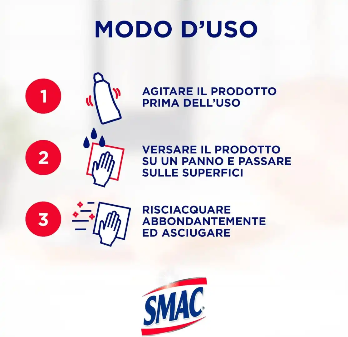 3X Smac Brilla Rame 250ml Crema Detergente Lucida Protegge Metalli Professionale