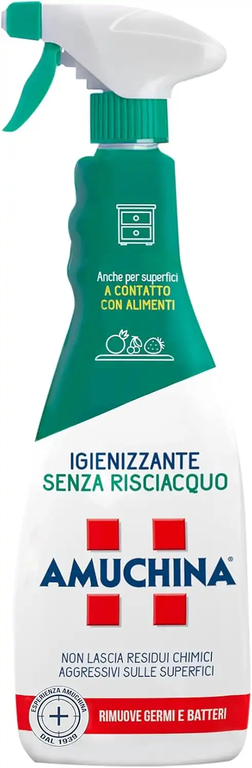 Amuchina Spray Igienizzante 750ml - Confezione da 12, Senza Risciacquo