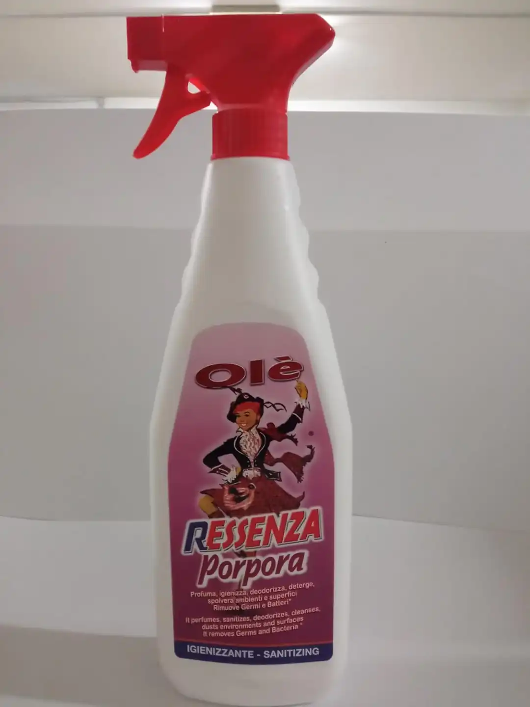 Olè Essenza Porpora Spray 750ml – Igienizzante, Profumante e Antistatico