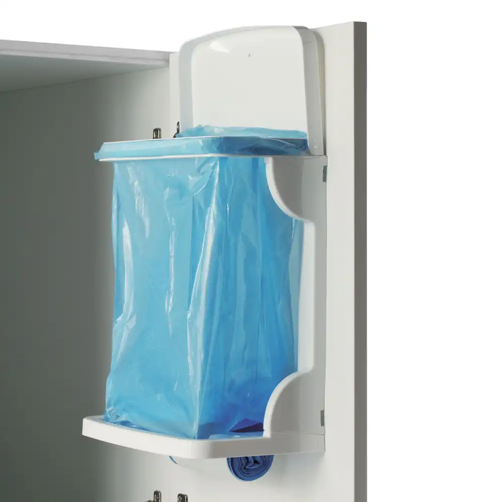 Pattumiera Snella 10 Litri Bianco Cestino Portarifiuti Sospeso 28x16x40 cm