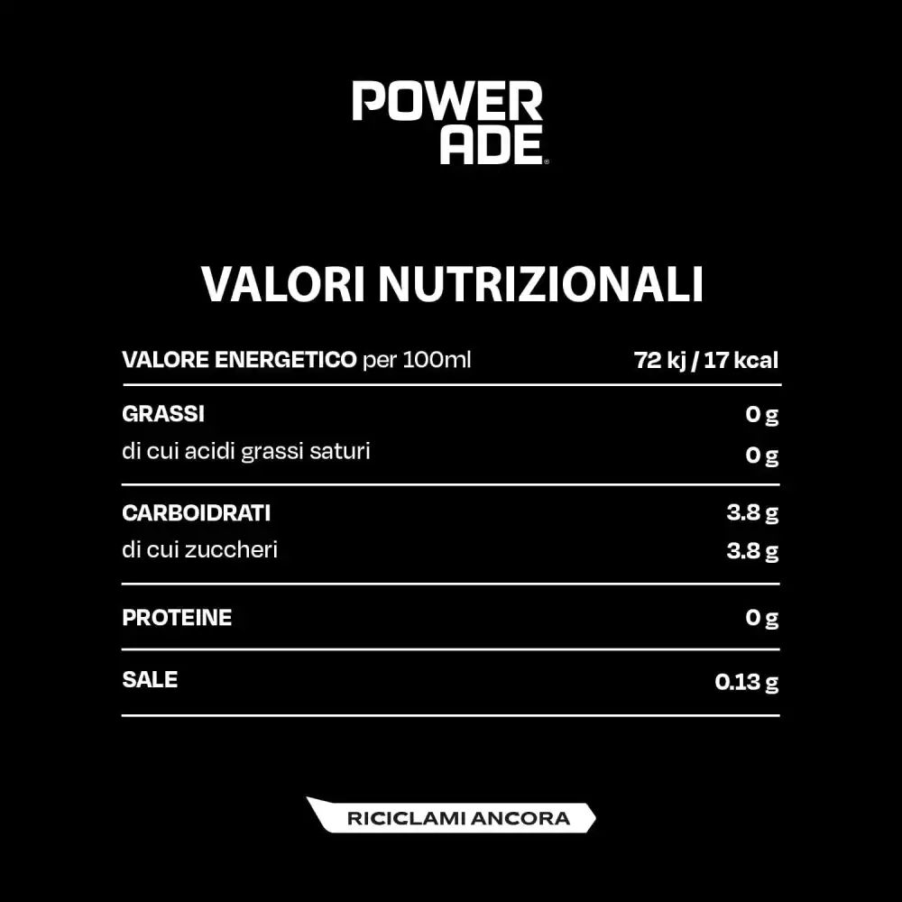 12x Powerade Orange 500ml Bevanda Isotonica Sport Drink Idratante Tappo Sport