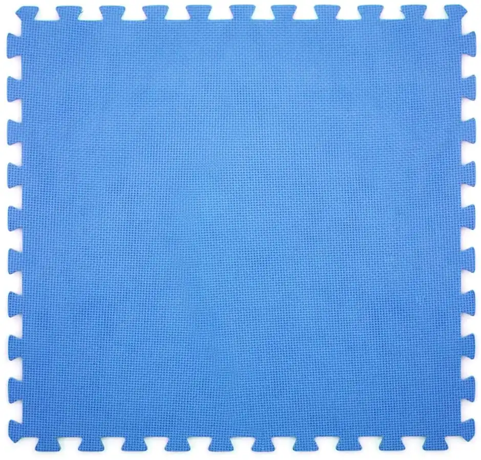 6x Tappetino Antiscivolo Blu per Fondo Piscina Tappeto Puzzle 60x60cm