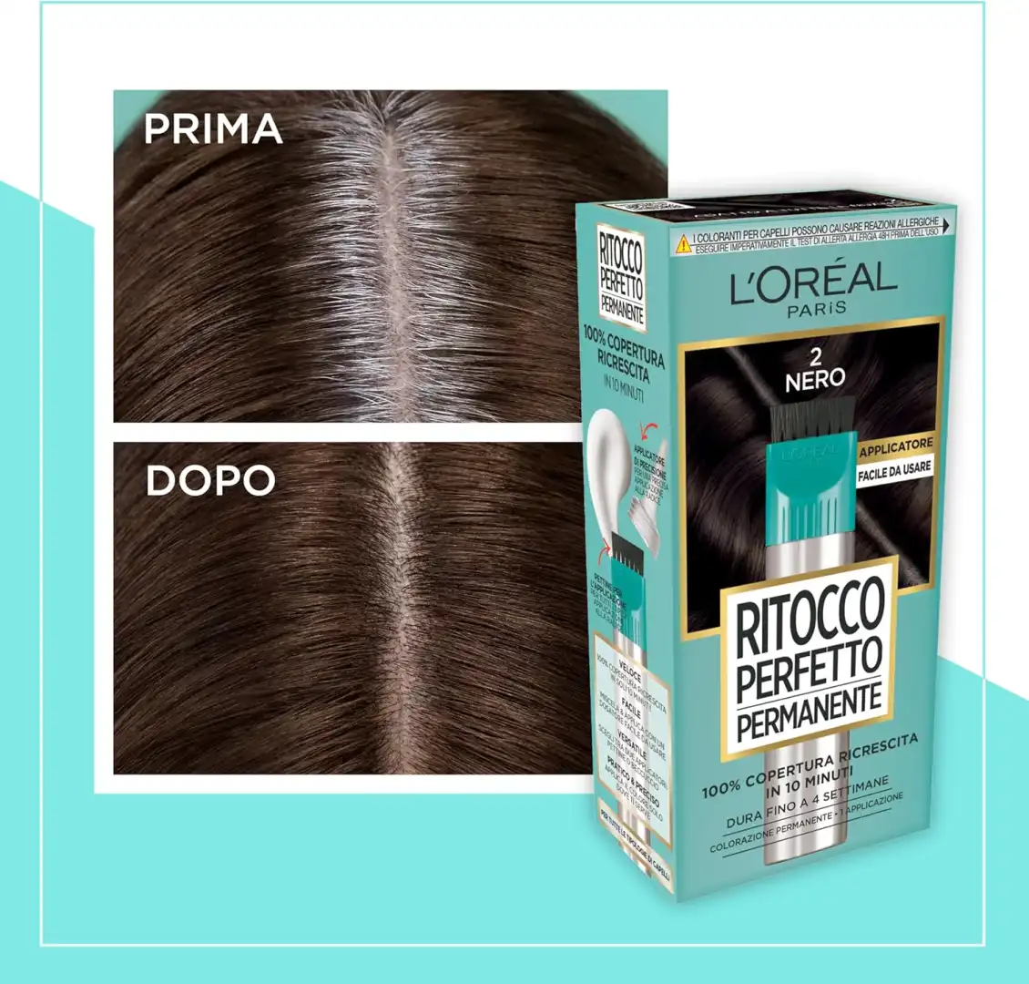 L'Oréal Paris Ritocco Perfetto Permanente Biondo Scuro Ricrescita Capelli 10 Min