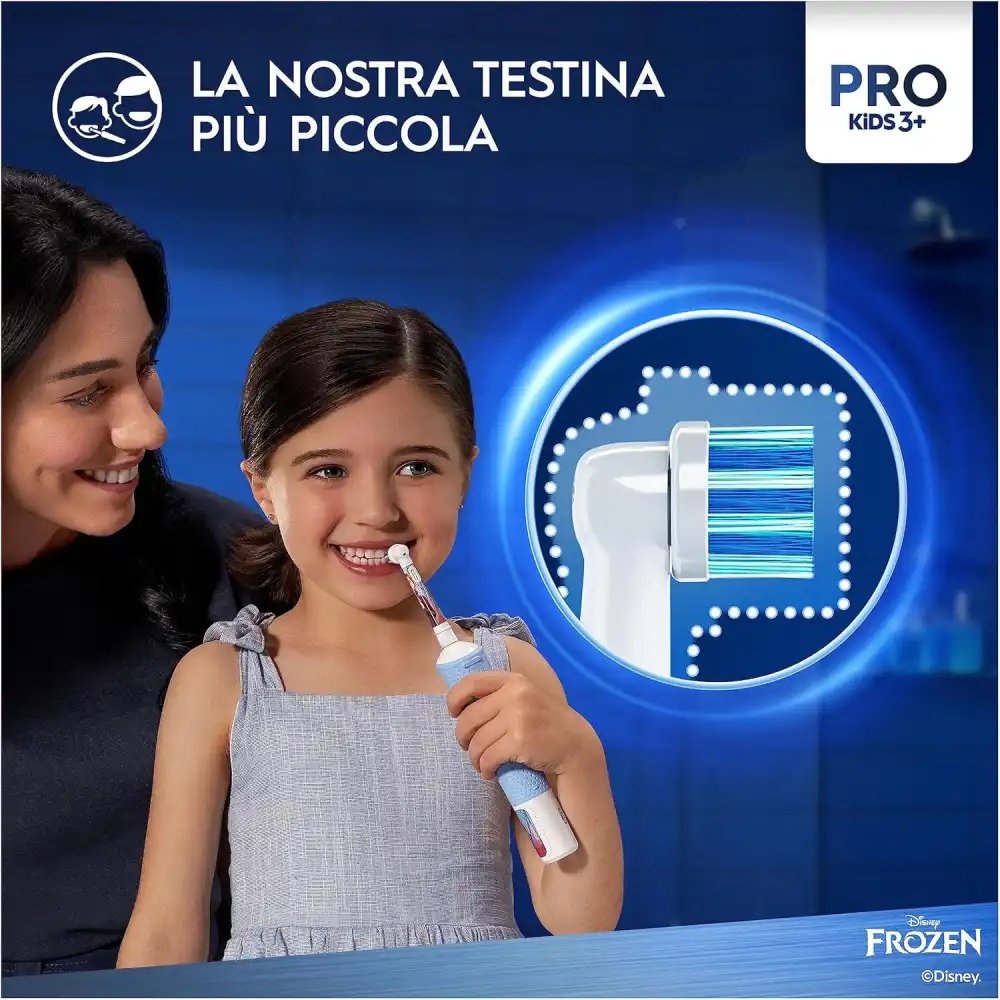 Oral-B Pro Kids Frozen Spazzolino Elettrico Ricaricabile Bambini 3+ Elsa Anna