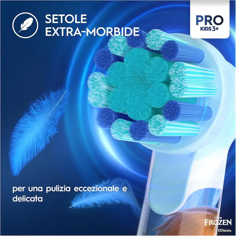 Oral-B Pro Kids Frozen Spazzolino Elettrico Ricaricabile Bambini 3+ Elsa Anna