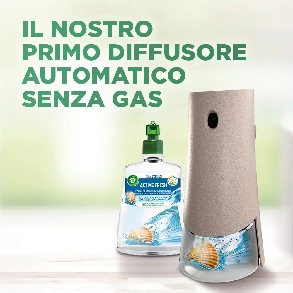 Airwick Active Fresh Deodorante per Ambienti Brezza Marina e Magnolia 228ml