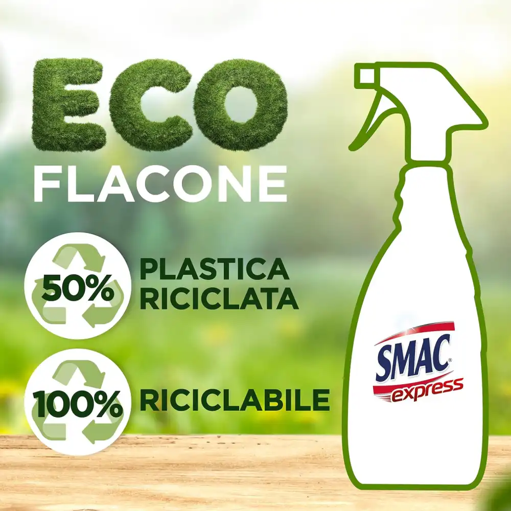 3x Smac Express Sgrassatore Limone 650ml – Spray Cucina Zero Aloni