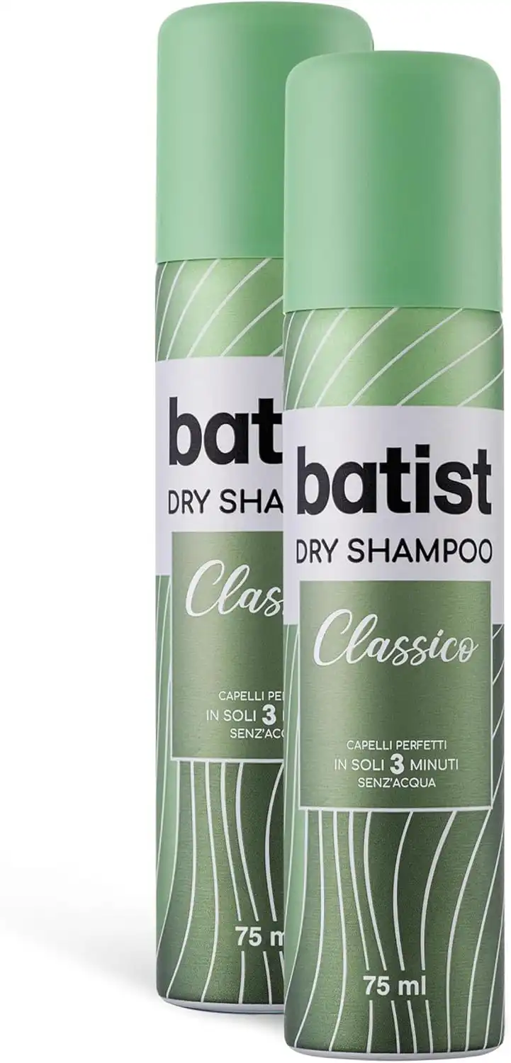 Batist Shampoo Secco Classico 2x75 ml, ravvivante per capelli perfetti in 3 minuti