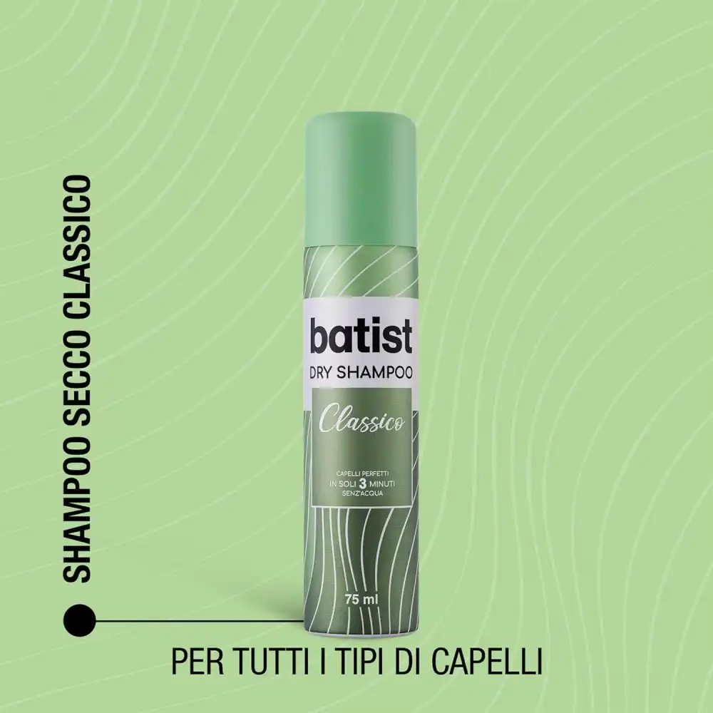 Batist Shampoo Secco Classico 2x75 ml, ravvivante per capelli perfetti in 3 minuti