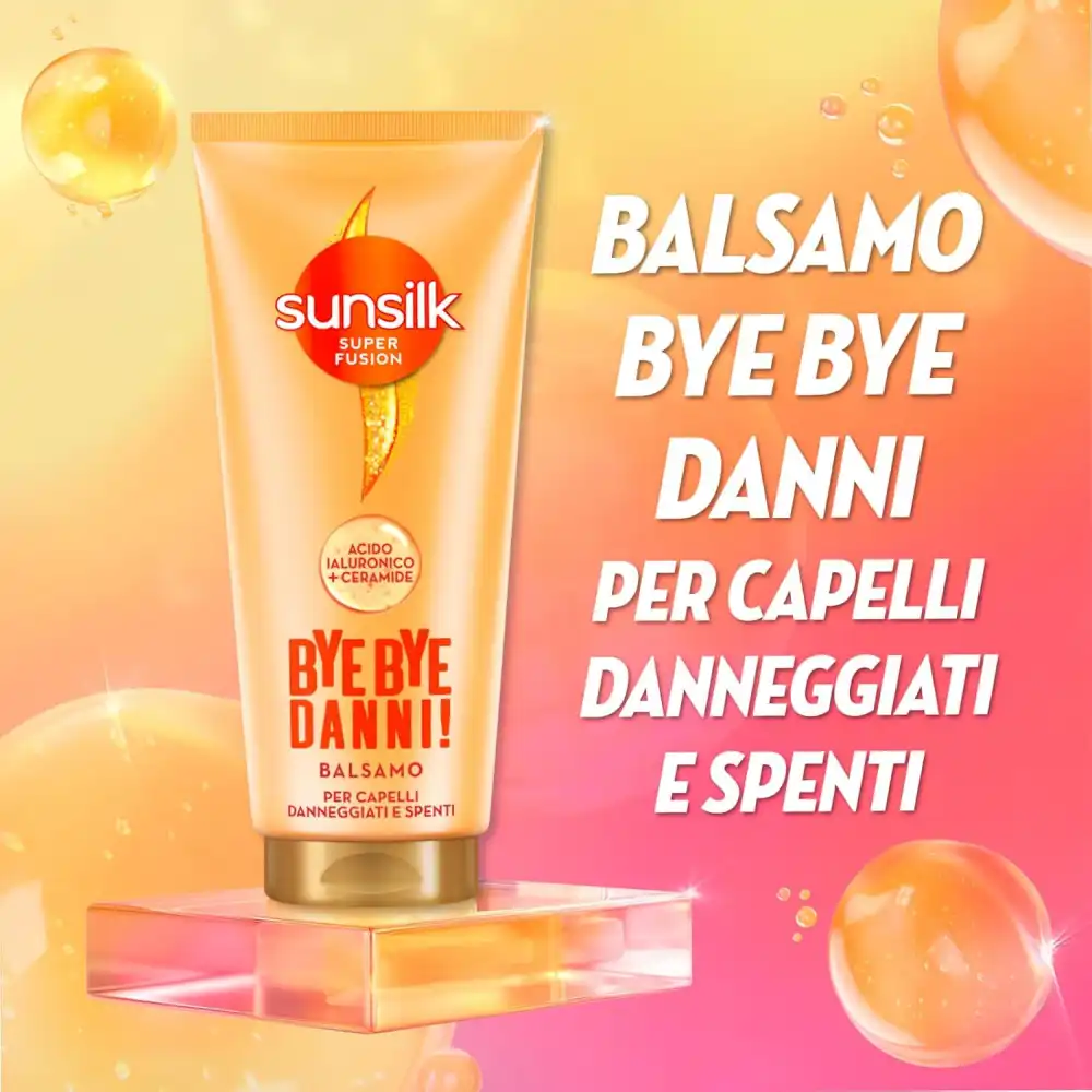 Sunsilk Bye Bye Danni Balsamo 6X180Ml Capelli Danneggiati Ceramide 6Pz