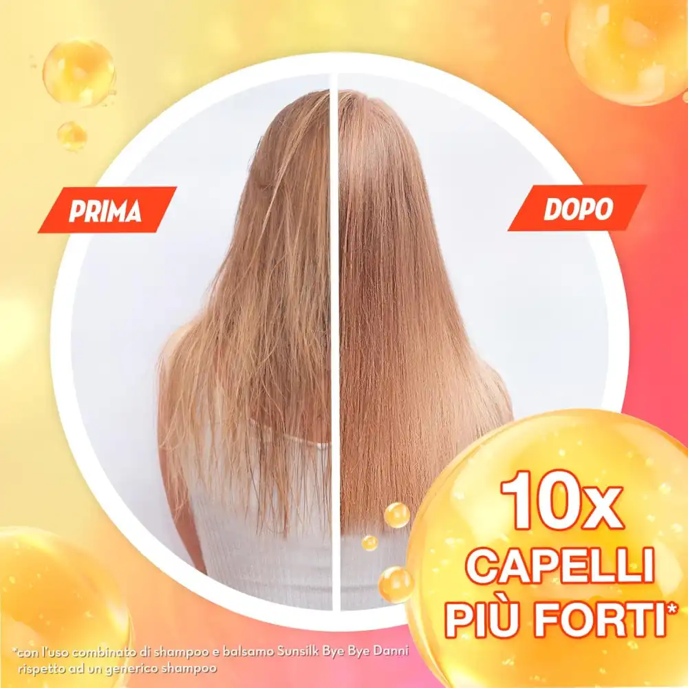 Sunsilk Bye Bye Danni Balsamo 6X180Ml Capelli Danneggiati Ceramide 6Pz