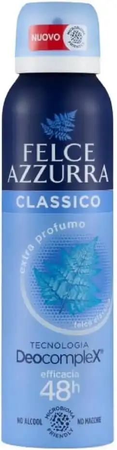 12 Felce Azzurra Deo Persona Spray Classico 150Ml Profumo Fresco Duraturo
